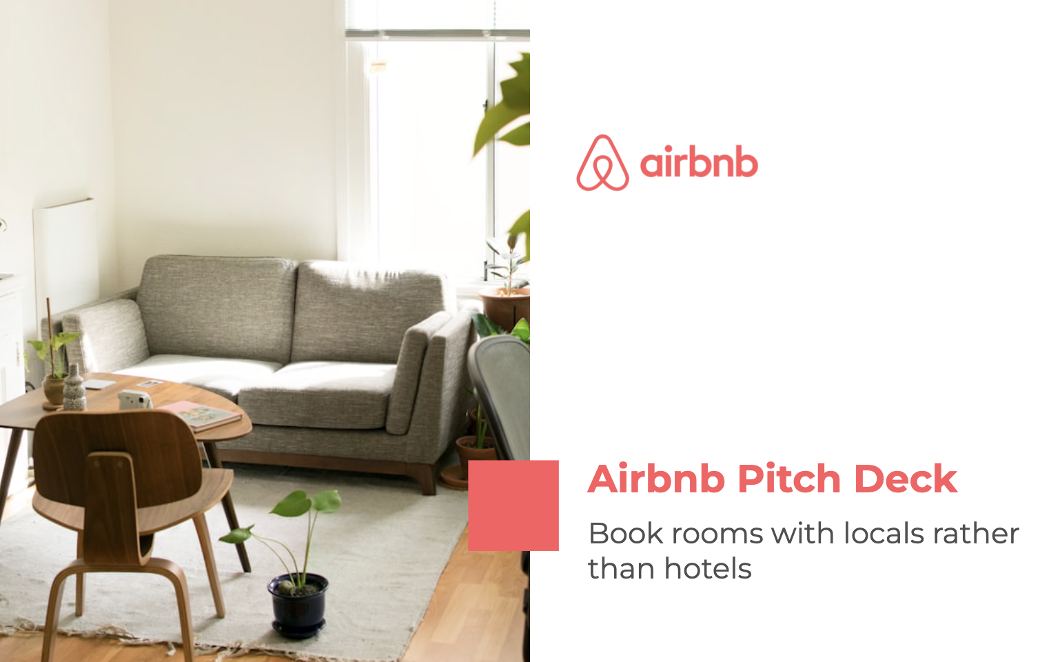 Airbnb pitch deck