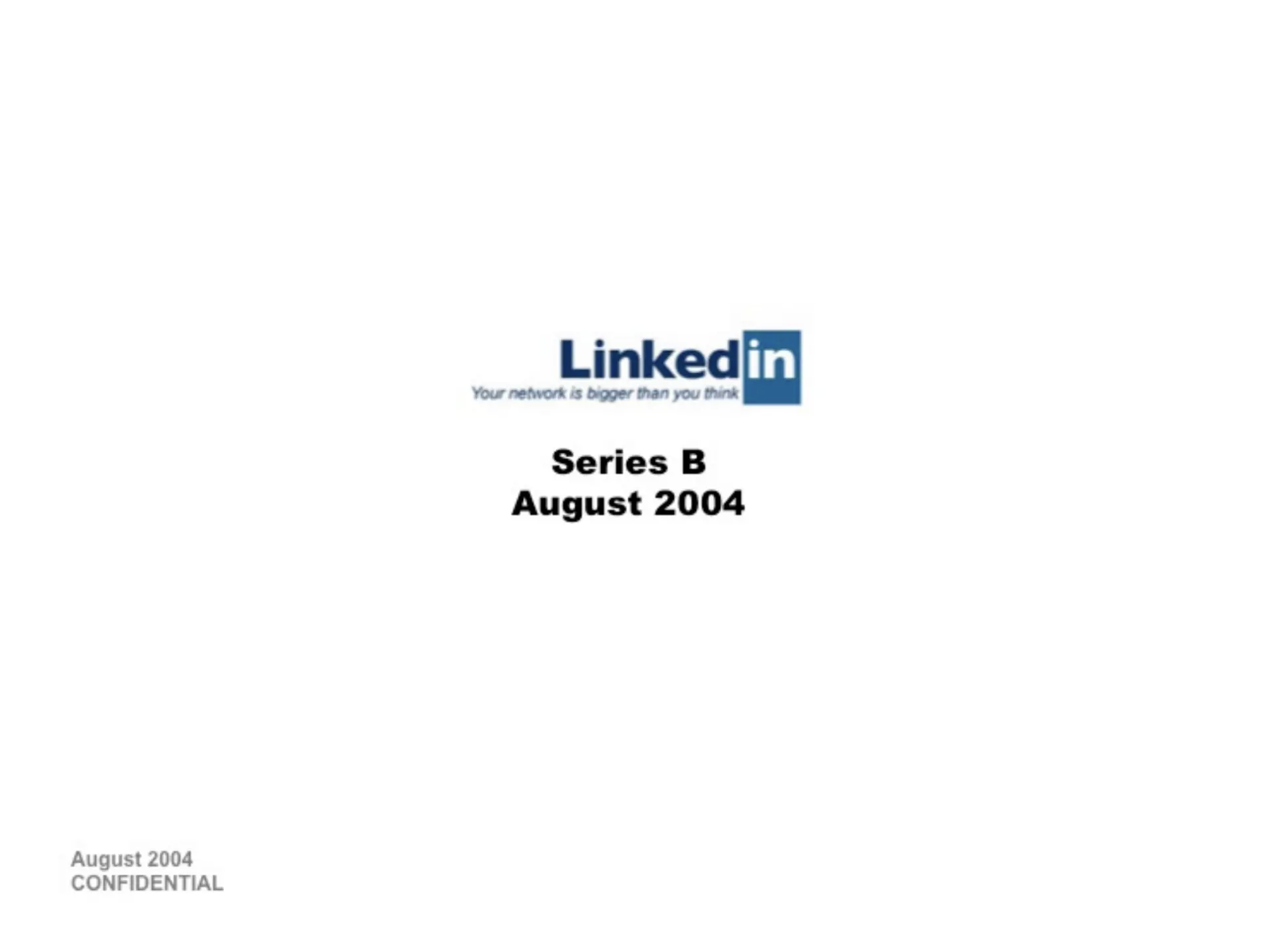LinkedIn pitch deck